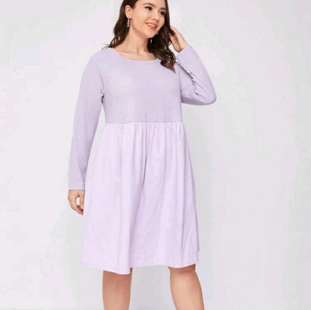 NEW Plus Casual Smock Dress - Picture 2 of 11